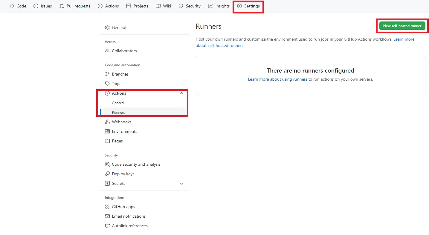 github-actions-runner-tab